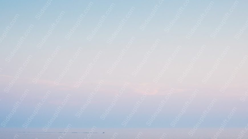 Pastel blue pink skyline sea background image