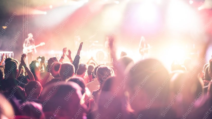 Pink Yellow ConcertCrowd background image