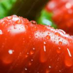 Red Dewdrops Tomato background image & Google Slides Theme