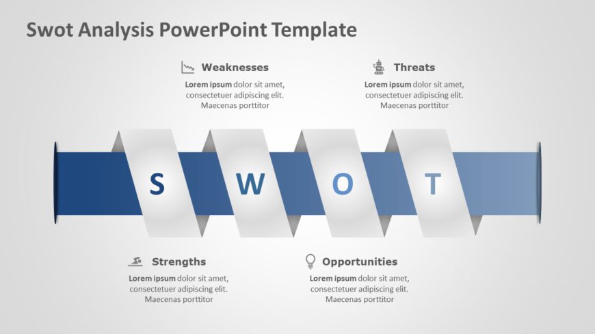 SWOT Analysis 117 PowerPoint Template