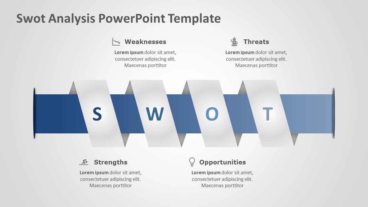SWOT Analysis 117 PowerPoint Template & Google Slides Theme