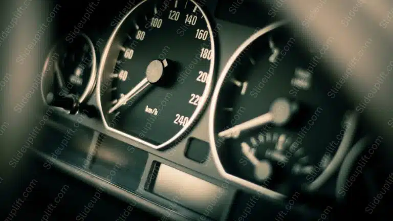 Sepia Speedometer Dashboard background image & Google Slides Theme