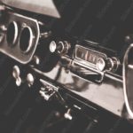 Sepia Vintage Car Dashboard background image & Google Slides Theme