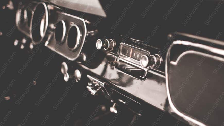 Sepia Vintage Car Dashboard background image