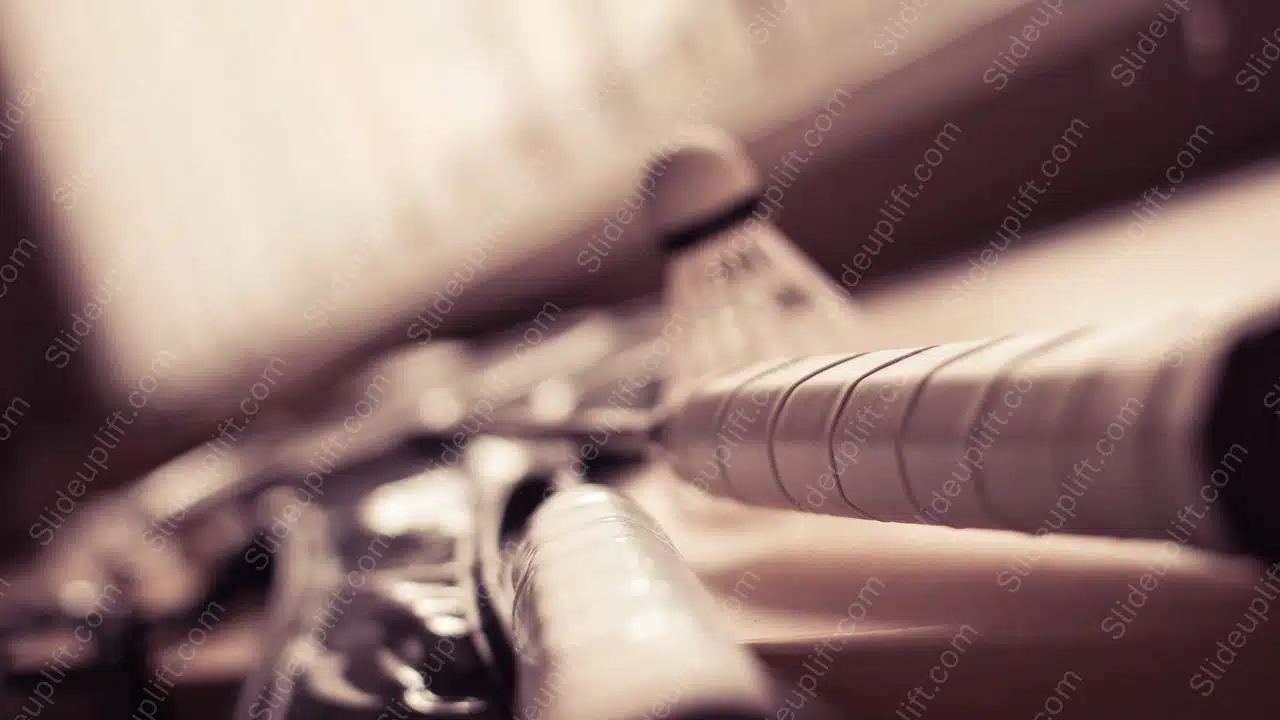 Sepia toned Bicycle Handle background image & Google Slides Theme