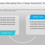 SmartArt Process Alternating Flow 2 Steps PowerPoint Template & Google Slides Theme