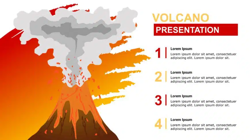 Volcano Slide Template