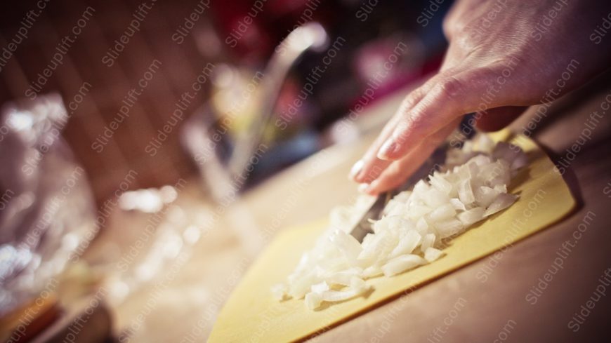 White yellow onions kitchen background image