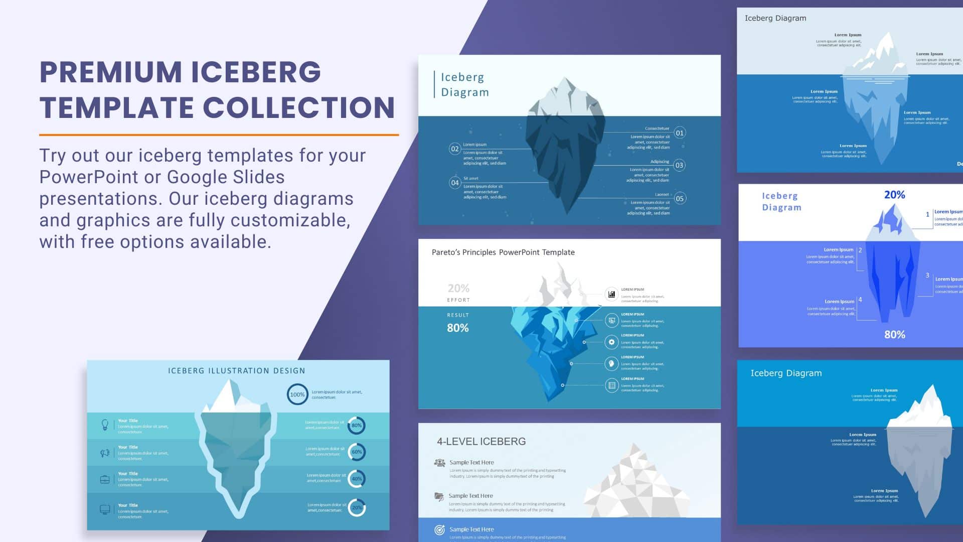 Sample Iceberg Free Iceberg Templates, Diagrams And Graphics For Presentations