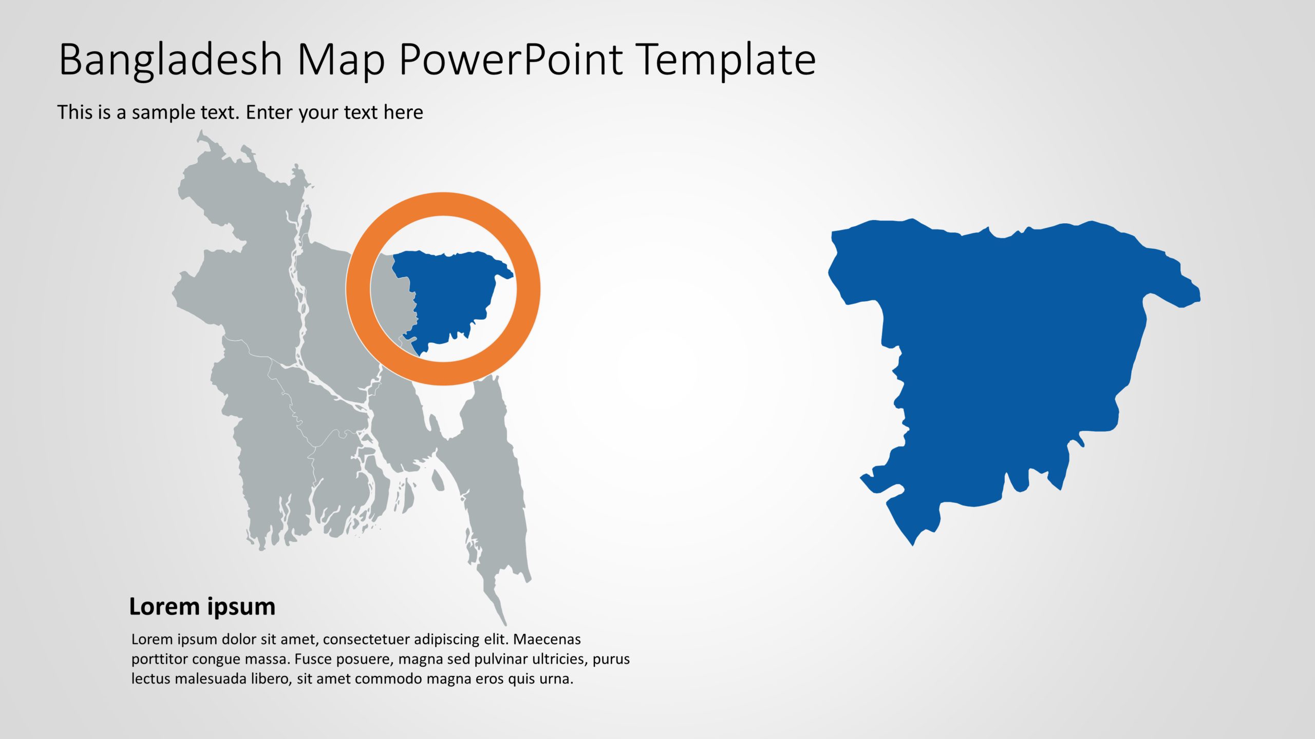 Bangladesh Map PowerPoint Template 7 & Google Slides Theme