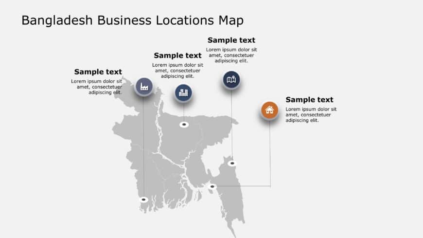 Bangladesh Map PowerPoint Template 8