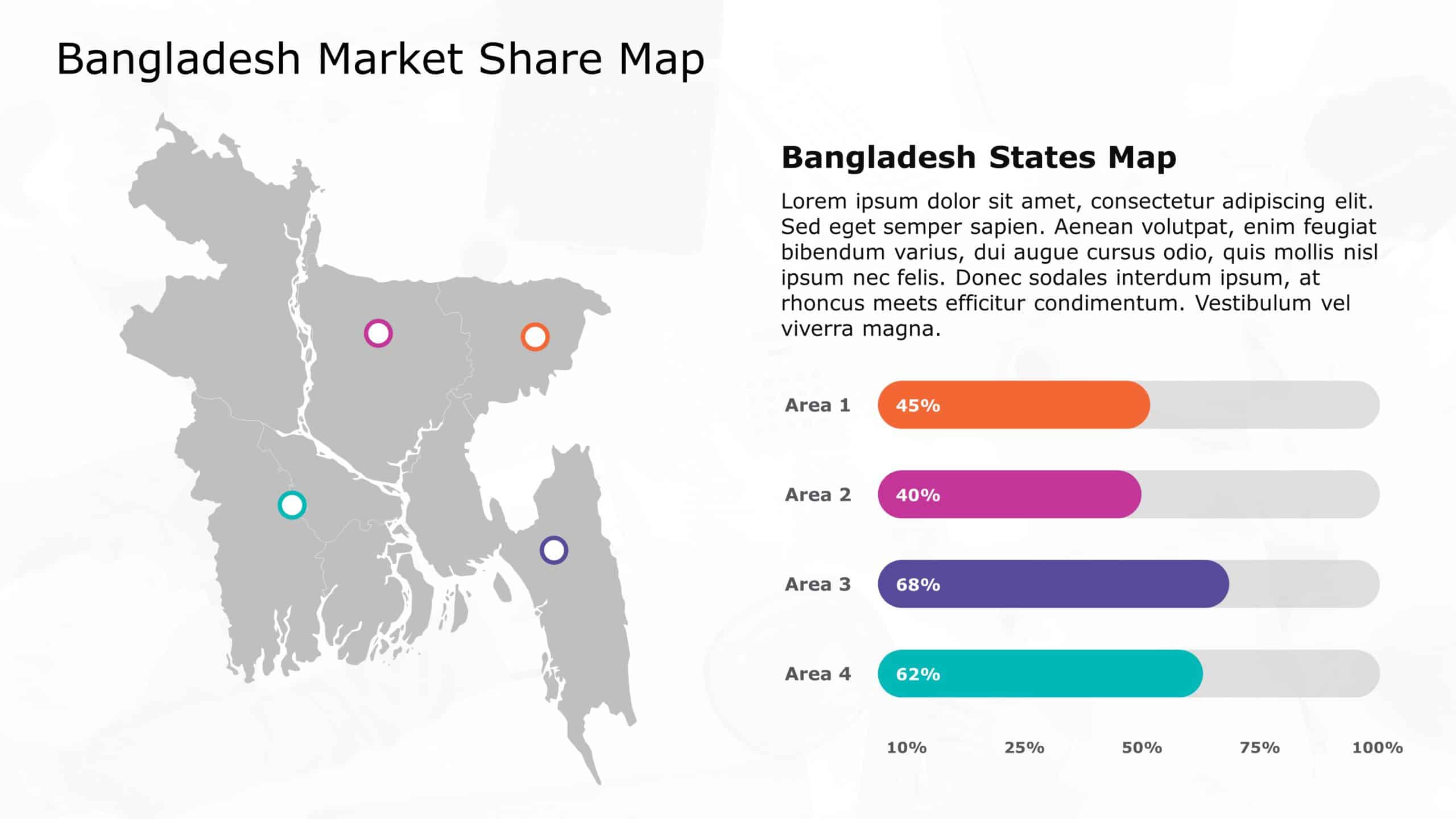 Bangladesh Map PowerPoint Template 9