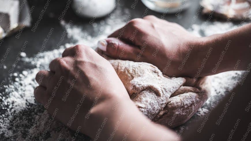 Beige Dough Human Hands background image