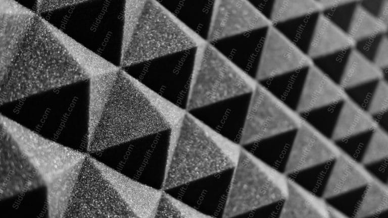 Black Gray Gradation Geometric Pyramids background image & Google Slides Theme