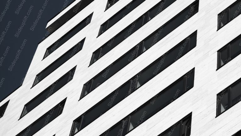 Black White Building Facade background image & Google Slides Theme