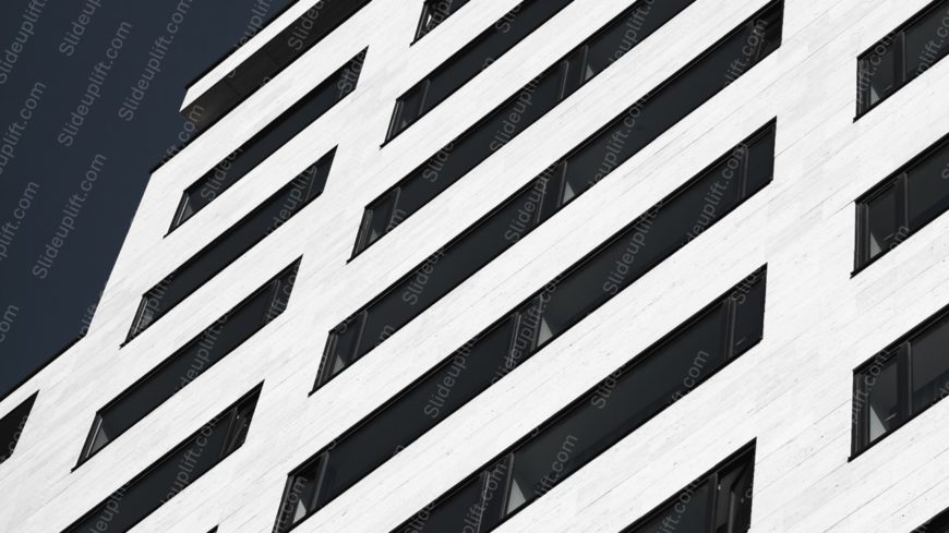 Black White Building Facade background image