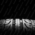 Black White Car Tire background image & Google Slides Theme