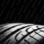 Black White Tire background image & Google Slides Theme