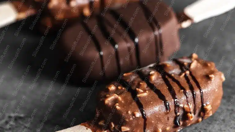 Brown Chocolate Ice Cream background image & Google Slides Theme