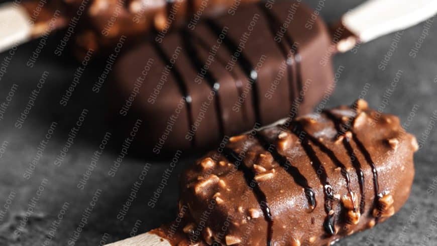 Brown Chocolate Ice Cream background image