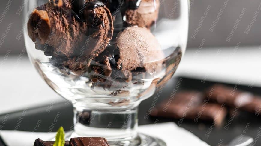 Brown DarkChocolate and IceCream Glass background image