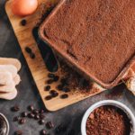 Brown Tiramisu Coffee Beans Dessert Background Image & Google Slides Theme