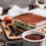 Brown White Tiramisu Coffee Beans background image & Google Slides Theme