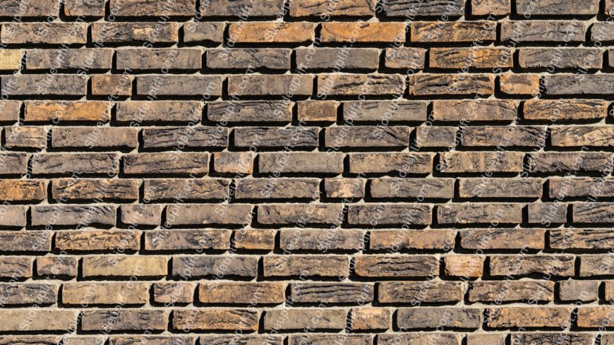 Brown Yellow Gray Brick Wall background image