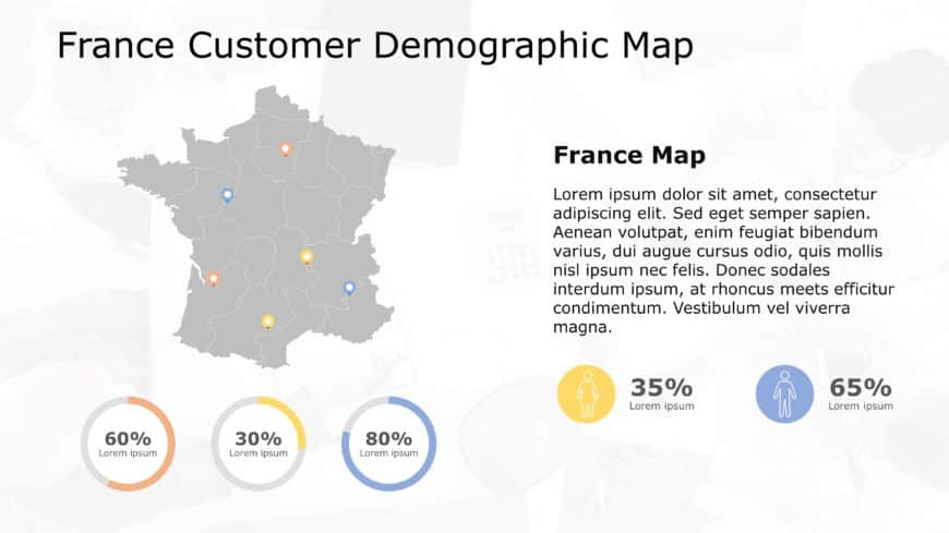 France Map PowerPoint Template 1