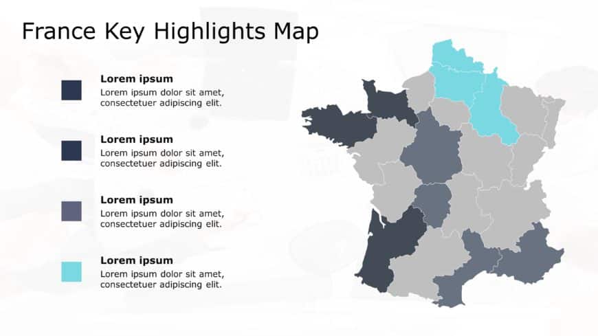 France Map PowerPoint Template 3