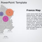 France Map PowerPoint Template 4 & Google Slides Theme