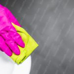 Fuchsia glove lime cloth grey background image & Google Slides Theme