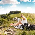 Green Vineyard Picnic background image & Google Slides Theme