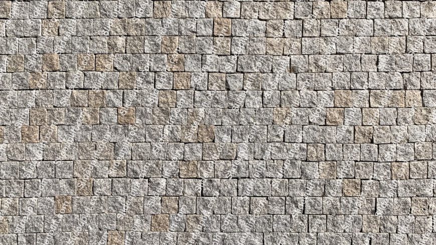 Grey Tan Rectangular Cobblestone background image