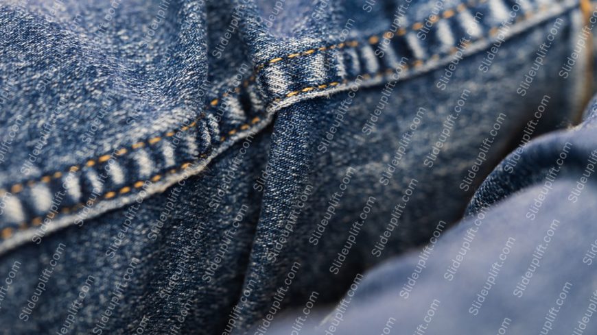 Indigo YellowStitching DenimTexture background image