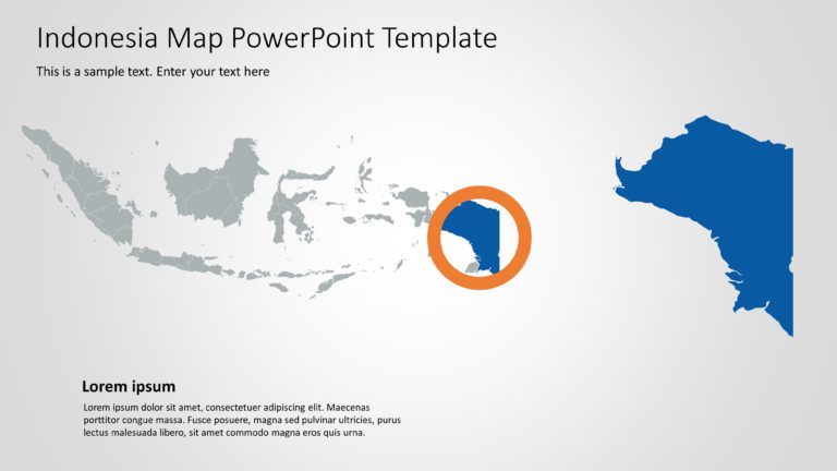 Indonesia Map PowerPoint Template 7 & Google Slides Theme