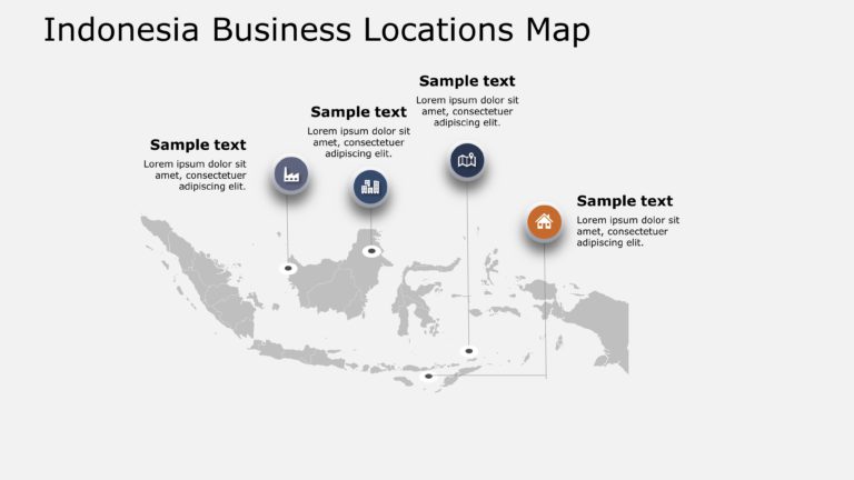 Indonesia Map PowerPoint Template 8 & Google Slides Theme