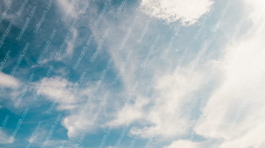 Light Blue Sky White Clouds background image