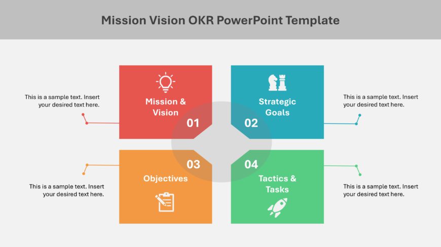 Mission Vision OKR PowerPoint Template