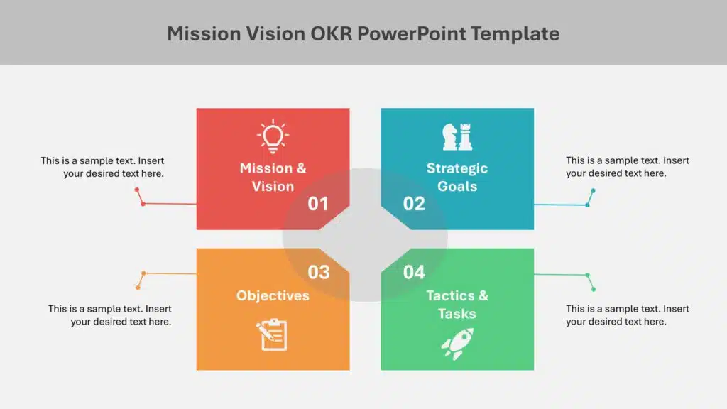 Mission Vision OKR PowerPoint Template