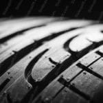 Monochrome Tire Tread background image & Google Slides Theme