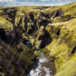 Moss green valleys river background image & Google Slides Theme