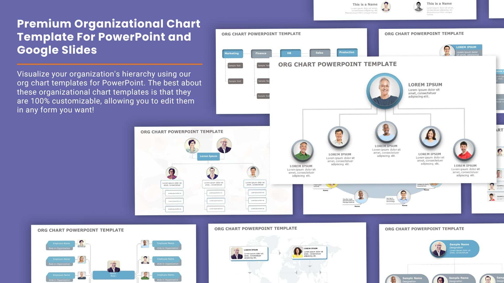 Powerpoint Simple Org Chart Org Chart Template PowerPoint Layouts– Visualize Your Team’s Hierarchy