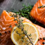 Orange Salmon Green Dill Yellow Lemon Pepper background image & Google Slides Theme