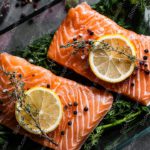 Orange Salmon Lemon GreenDill background image & Google Slides Theme