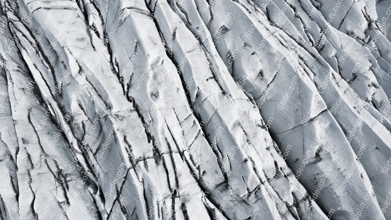 Pale Blue Glacial Crevasses background image & Google Slides Theme