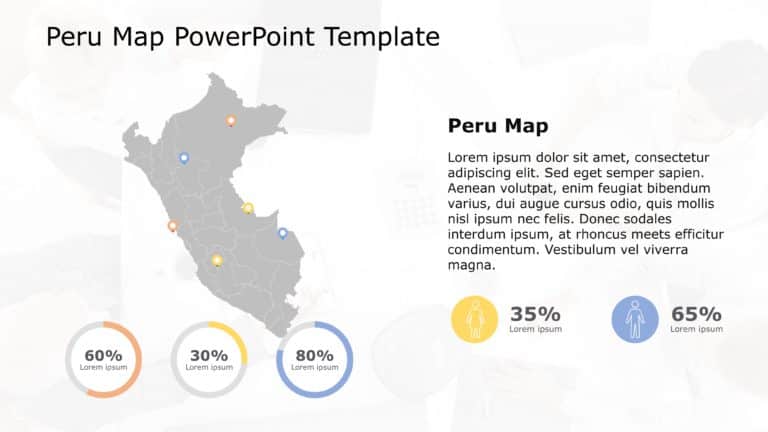 Peru Map PowerPoint Template 1 & Google Slides Theme