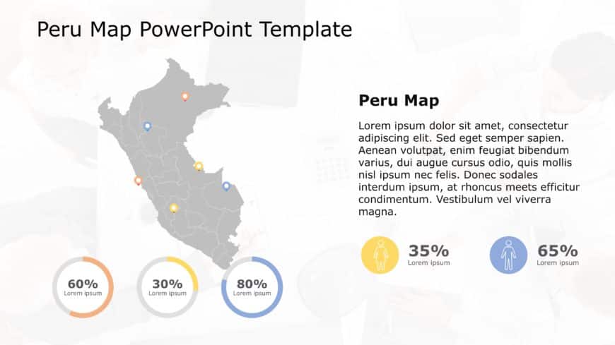 Peru Map PowerPoint Template 1