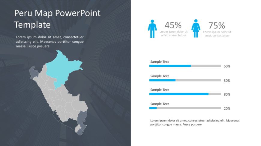 Peru Map PowerPoint Template 10