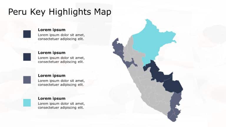 Peru Map PowerPoint Template 3 & Google Slides Theme
